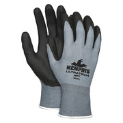 Coated Gloves, HPT, Foam, Palm, 4 Abrasion Level, Black, XL (10) 1 PR