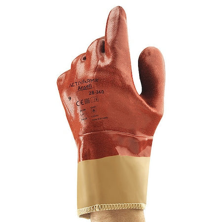 Cut Resistant Coated Gloves, Cut Level A2 ,Nitrile ,Smooth ,9 1 PR