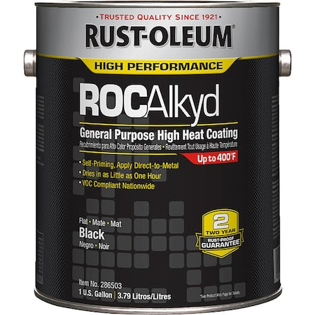 Heat Resistant Coating,Black,1gal