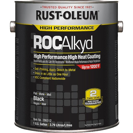 Heat Resistant Coating,Black,Metal