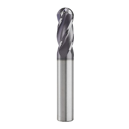 Carbide End Mill,6in,CEM38BSL4TIALN