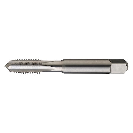 Straight Flute Hand Tap, M8-1.25, Plug, 4 Flutes, Metric Coarse