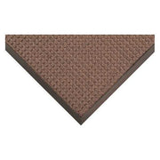 Entrance Mat, Polypropylene, 3/8 in Thick, Brown, 3 ft W x 4 ft L