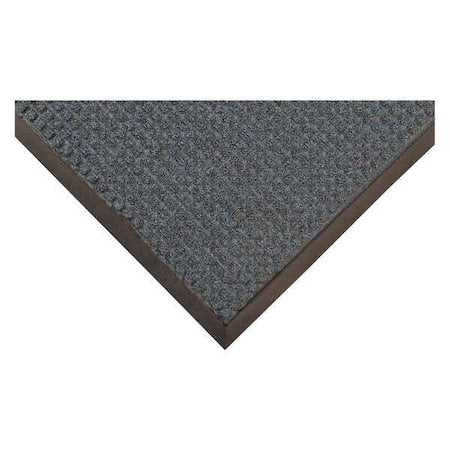 Entrance Mat, Polypropylene, 3/8 in Thick, Blue, 3 ft W x 5 ft L