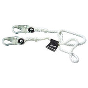 Positioning Lanyard, 20 ft. Length, Snap Hook, Steel, 1 Leg(s), 310 lb. Weight Capacity