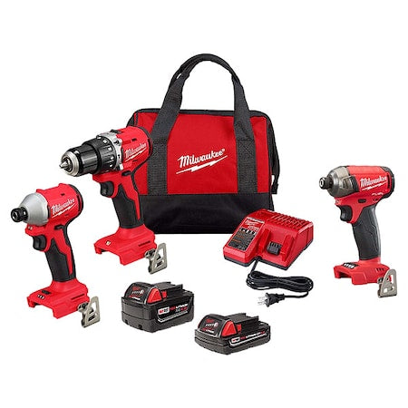 M18 FUEL SURGE 1/4" Hex Hydraulic Driver + M18 Compact Brushless 2-Tool Combo Kit