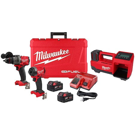 M18 FUEL 2-Tool Combo Kit + M18 18V Cordless Tire Inflator