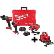 M18 FUEL 2-Tool Combo Kit + M18 Six Pack Sequential Charger
