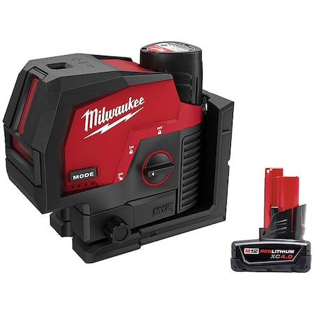 M12 Cross/Point Laser + XC4.0 Battery