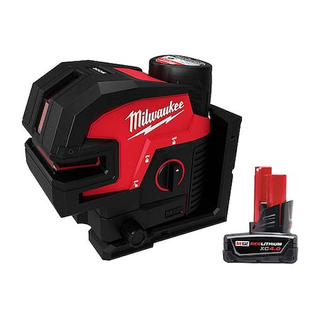 M12 Cross w/ 4PT Laser + M12 XC 4.0 Battery Pack