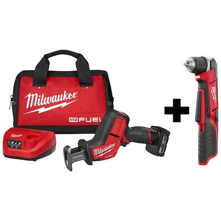 M12 3/8 in Right Angle Drill/Driver + M12 FUEL HACKZALL Recip Saw Kit