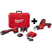 M18 HACKZALL Recip Saw + M18 Short Throw Press Tool Kit w/ PEX Crimp Jaws