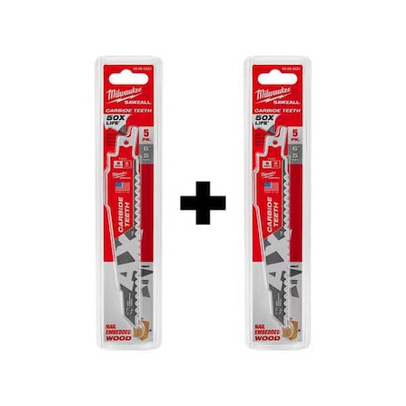 THE AX with CARBIDE TEETH 5T 6L Combo 10-Pack