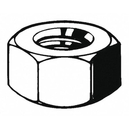 Hex Nut, M68-4.00, Steel, Class 8, Black Oxide, 54 mm Ht