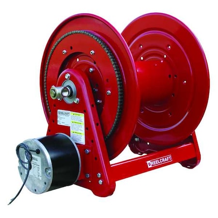 Hose Reel,Motor,1/2in dia,100ft.,1000psi