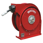 Spring Return Hose Reel, 3/8 in Hose Diameter, 30 ft Length, 2,750 psi Max. Pressure, Red