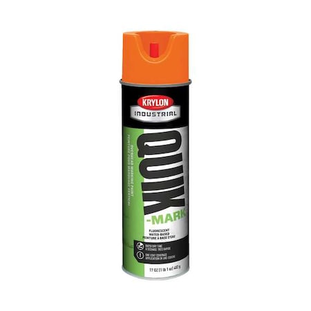 Over Head Marking Paint, 17 oz., Fluorescent Orange, Water -Based