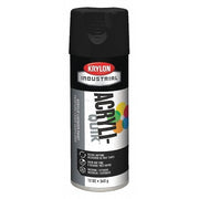 Spray Paint, Black, Semi-Flat, Solvent, 12 oz