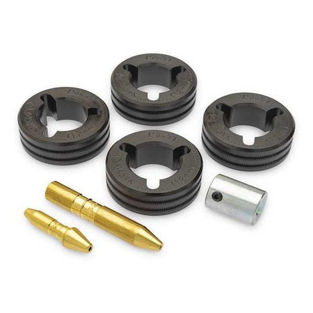 Drive Roll Kit, 4-Roll, V-Knurled, 0.045