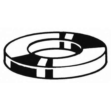 Flat Washer, For Screw Size M8 ,Stainless Steel Plain Finish, 100 PK
