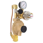 Gas Regulator, Nitrogen, Three Stage, 0.965"-14 Inlet, 1/2 in Outlet, 0.40 to 0.60 psi