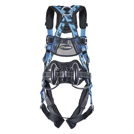 AirCore(TM) Wind Energy Full Body Harness, 2XL/3XL, 400 lb., Quick-Connect Chest/ Side D-Ring