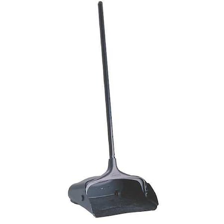 11-5/16" Black Long Handled Dust Pan