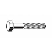Grade 8, 1"-8 Hex Head Cap Screw, Zinc Yellow Steel, 2 in L, 5 PK