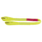 Web Sling, Type 4, 10 ft L, 1 in W, Polyester, Yellow