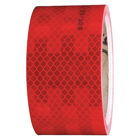 Reflective Tape,Red,4 in. W