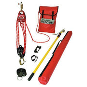 Rescue System, 310 lb, Aluminum, Stainless Steel, For Use With: Full Body Harness