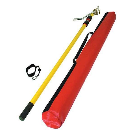 Rescue Pole, Not Applicable, Yellow, ,Bag, Carabiner, Pigtail, Tool Lanyard