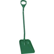 Ergonomic Square Point Shovel, Polypropylene Blade, 51.2 in L, Green
