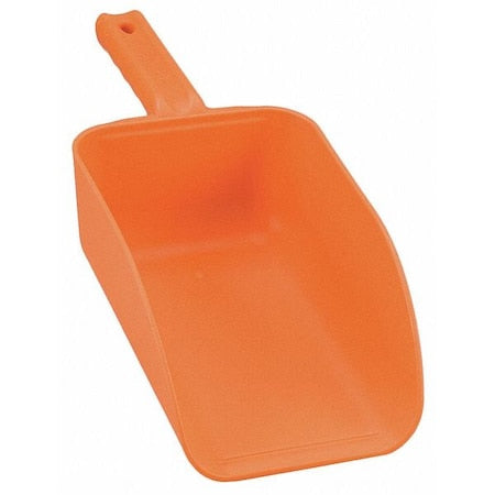 Small Hand Scoop,32 oz.,Orange,Poly