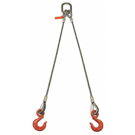 Sling,Wire Rope,10 Ft L,19400 Lb at 60
