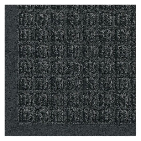 Entrance Mat, Polypropylene, 3/8 in Thick, Charcoal, 4 ft W x 6 ft L