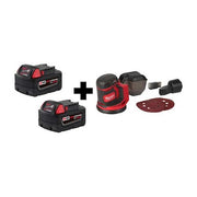M18 Random Orbit Sander + M18 XC5.0 Extended Capacity Battery 2-Pack
