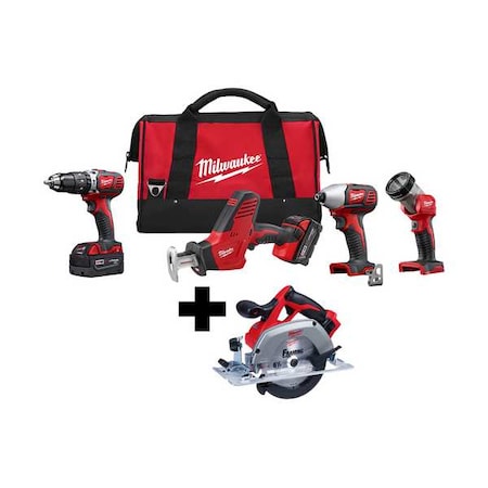 M18 Cordless LITHIUM-ION 4-Tool Combo Kit + M18 6-1/2" Circular Saw