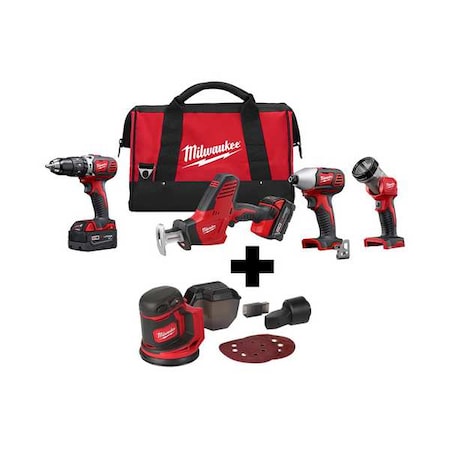 M18 Random Orbit Sander + M18 Cordless LITHIUM-ION 4-Tool Combo Kit