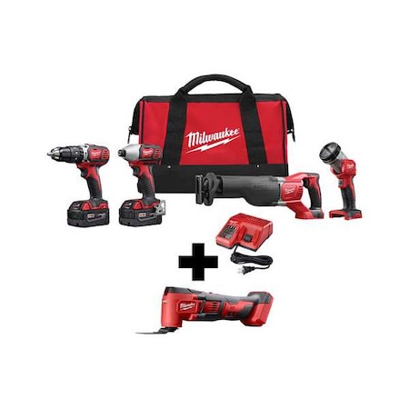 M18 Cordless Multi-Tool + M18 Cordless LI-ION 4-Tool Combo Kit