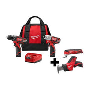 M12 Cordless 2-Tool Combo Kit + M12 Multi-Tool + M12 HACKZALL Recip Saw