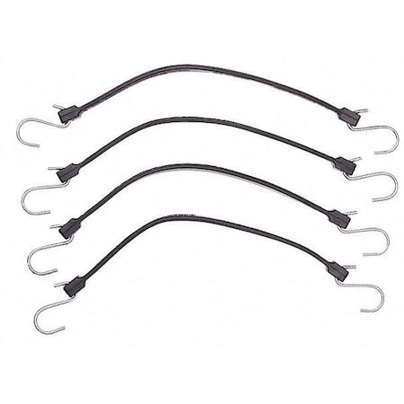 Rubber Hanging Straps,19" L,PK4