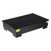 Spill Pallet, 66 gal Spill Capacity, 2 Drums, 2,500 lb Load Capacity