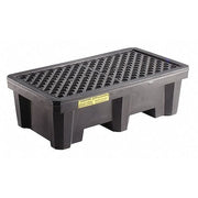 Spill Pallet, 66 gal Spill Capacity, 2 Drums, 1,500 lb Load Capacity