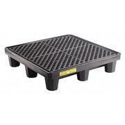 Spill Pallet, 66 gal Spill Capacity, 4 Drums, 5,000 lb Load Capacity