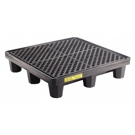 Spill Pallet, 66 gal Spill Capacity, 4 Drums, 5,000 lb Load Capacity