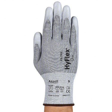 Cut Resistant Gloves, Cut Level A5 ,Polyurethane ,Sandy ,M 1 PR