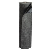 Sorbent Roll, 10 gal, 3 ft x 300 ft, Oil, Gray, Polyester, Polypropylene, Synthetic Fibers
