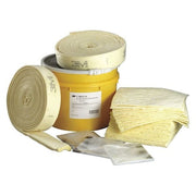 Spill Kit, 31 gal Volume Absorbed per Kit, 20 gal Capacity, Drum, Yellow, 41