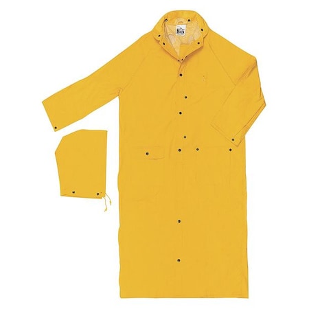 Raincoat with Detachable Hood,Yellow,7XL